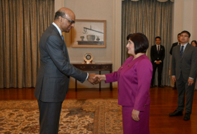  Sahib Gafarova se reunió con el presidente de Singapur 