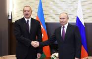  Ilham Aliyev felicitó a Vladimir Putin 