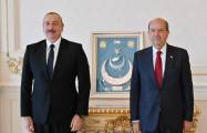  El presidente del Norte de Chipre llamó a Ilham Aliyev 