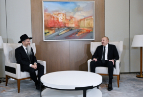   El Presidente de Azerbaiyán recibe al Gran Rabino de Rusia  