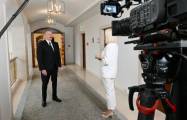  Ilham Aliyev concedió una entrevista al canal de televisión 