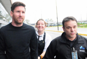 Lionel Messi llegó a Rosario para pasar las fiestas en familia