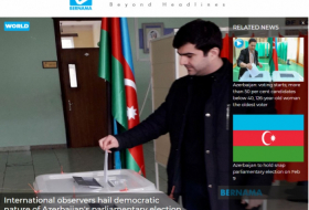    Agencia de Noticias Bernama  : Los observadores internacionales aclaman el carácter democrático de las elecciones parlamentarias de Azerbaiyán  