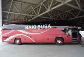   Los primeros autobuses de pasajeros parten hacia Shusha y Aghdam  