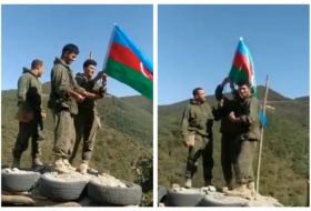  La bandera de Azerbaiyán ondea en otra altura estratégica - Video