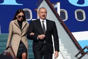   Ilham Aliyev y Mehriban Aliyeva partieron rumbo a Uzbekistán  