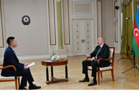   Presidente de Azerbaiyán fue entrevistado por la corporación mediática China Media Group  