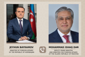  Los ministros de Asuntos Exteriores de Azerbaiyán y Pakistán mantienen una conversación telefónica 