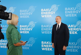   La entrevista del presidente Ilham Aliyev fue transmitida por el canal Euronews  