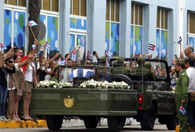 Los restos de Fidel llegan a Camagüey en el segundo día de viaje a su última morada