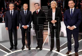 Macron y Le Pen, blanco de los ataques en un primer debate vivo y tenso