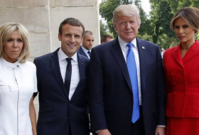 Trump a Macron sobre su esposa Brigitte: “Está en muy buena forma física. Preciosa”