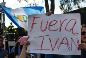 Protestan contra estancia de Iván Velásquez en Guatemala