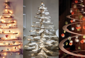 25 hermosas alternativas para tener un árbol de Navidad diferente 