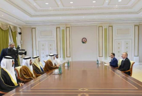Ilham Aliyev admite al ministro de Estado de Asuntos Exteriores de los Emiratos Árabes Unidos