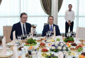 Novruz Mammadov se cenó con el presidente de Serbia