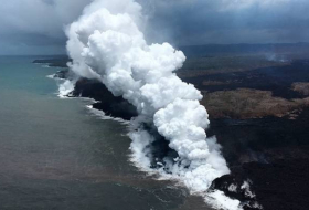 La niebla volcánica de Hawái cubre las Islas Marshall