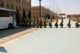 Un grupo de fuerzas de paz de Azerbaiyán se envió a Afganistán 