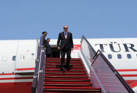 Presidente turco ya ha permanecido en  Azerbaiyán - FOTOS