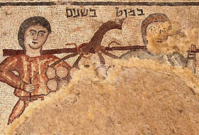 Hallan en Israel un mosaico de 1.600 años de antigüedad que retrata a espías bíblicos