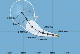 El huracán Lane de categoría 3 se acerca a las islas de Hawái