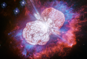   FOTO:   Hubble captura un espectáculo de fuegos artificiales en una estrella condenada a su destrucción