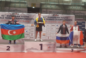   Jugador azerbaiyano de tenis de mesa gana la plata en el Campeonato de Europa  