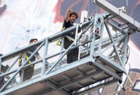 Un español pinta el mural más grande de la historia de Nueva York
