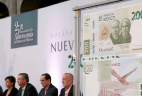Banco Central de México lanza un nuevo billete de 200 pesos