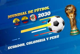 Ecuador propone a Colombia y Perú organizar conjuntamente el Mundial de fútbol 2030