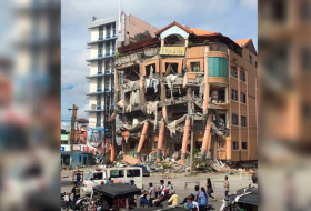     Primeras imágenes  : Un nuevo terremoto causa serias destrucciones y derrumbe un hotel en Filipinas  