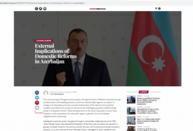    Modern Diplomacy:   “Implicaciones externas de las reformas internas en Azerbaiyán”  
