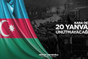   Cavusoglu comparte publicación sobre la tragedia del 20 de Enero  
