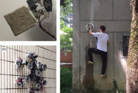 Crean un robot que escala paredes como Spiderman