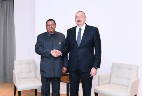   Ilham Aliyev se encuentra con Mohammed Barkindo -   FOTO    