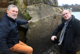 Descifran finalmente la inscripción tallada en una roca hace más de 230 años en Francia