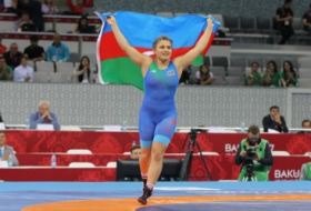   Luchadora azerbaiyana en la final del Campeonato de Europa  