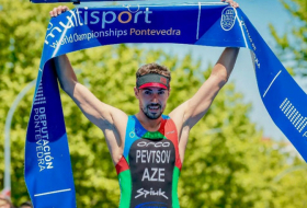   El triatleta del equipo nacional de Azerbaiyán ganó el Campeonato Abierto de Ucrania  