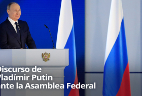   EN VIVO:  Vladímir Putin pronuncia su discurso anual ante la Asamblea Federal 
