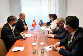 Presidenta de Milli Majlis de Azerbaiyán se reúne con el presidente del Consejo Nacional de la Asamblea Federal de Suiza