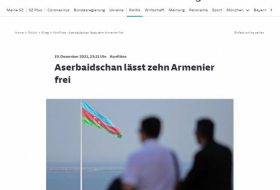 Un periódico alemán publica un artículo sobre la entrega de 10 militares por parte de Azerbaiyán a Armenia