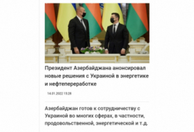 Los principales medios de comunicación ucranianos cubrieron ampliamente la visita de trabajo del Presidente Ilham Aliyev a Ucrania