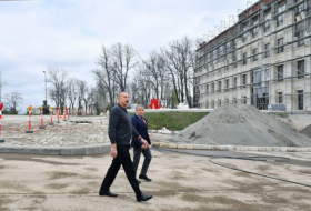   Presidente Ilham Aliyev se familiariza con las obras de construcción en Shusha-   FOTOS    