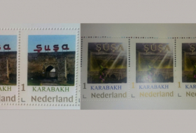 Sellos de correos dedicados a Shusha fueron emitidos en los Países Bajos