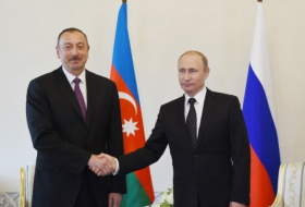   Ilham Aliyev felicitó a Vladimir Putin  