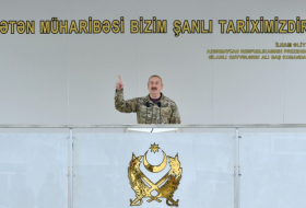   Ilham Aliyev inaugura unidad militar № N en Kalbajar  