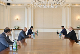  Presidente Ilham Aliyev recibe al Secretario General de la Liga Árabe 