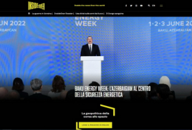 El portal de noticias italiano destaca la Semana de la Energía de Bakú