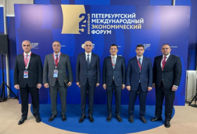 Una delegación encabezada por el viceprimer ministro de Azerbaiyán participó en el 25º Foro Económico Internacional de San Petersburgo