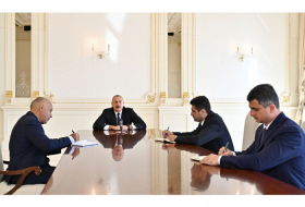   Presidente Ilham Aliyev recibe a los flamantes jefes del poder ejecutivo  